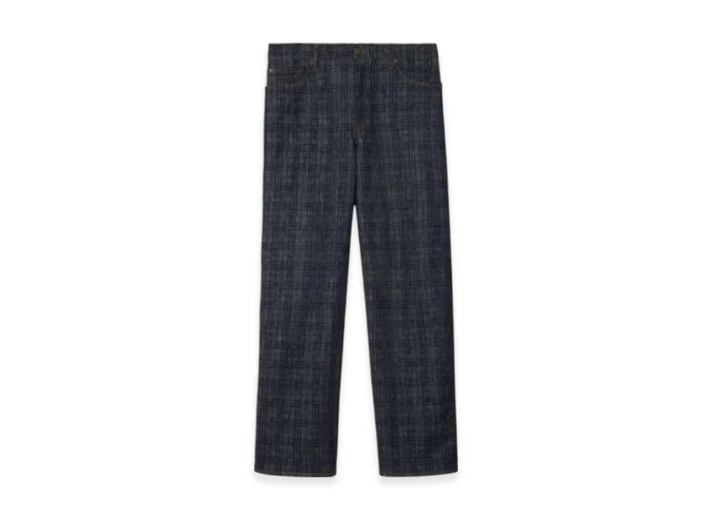 Burberry Loose Check Denim Jeans "Indigo"