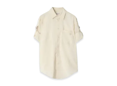 Burberry Regular Fit Silk Blend Shirt "Off White"