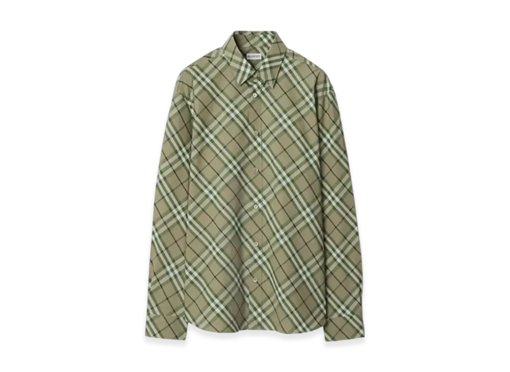 Burberry Regular Fit Check Cotton Shirt "Saxon"