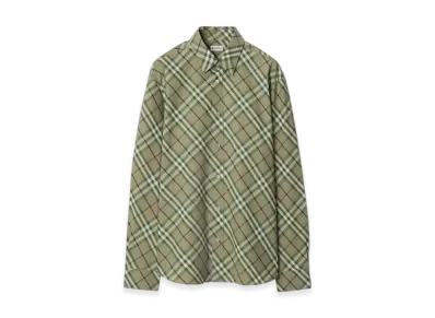 Burberry Regular Fit Check Cotton Shirt "Saxon"