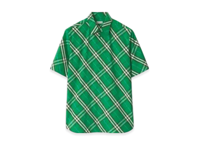 Burberry Regular Fit Check Cotton Shirt "Leaf"