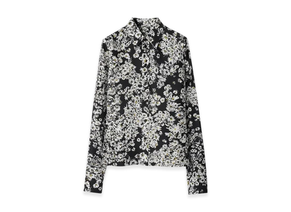 Burberry Regular Fit Daisy Silk Shirt "Black"