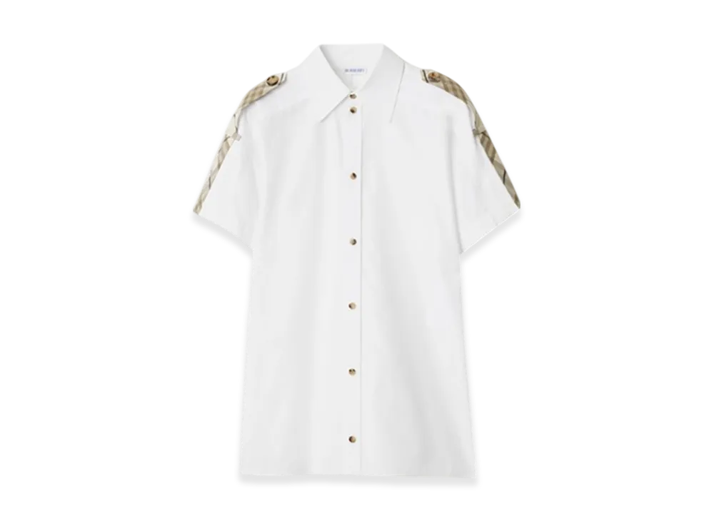 Burberry Regular Fit Cotton Shirt "Optic White"
