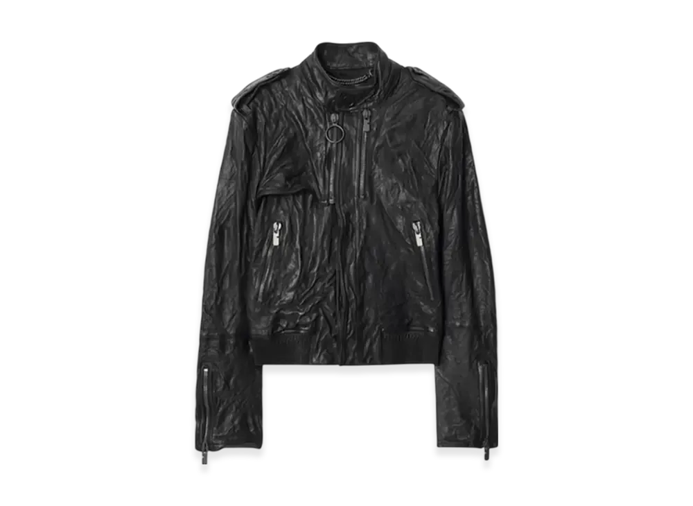 Burberry Leather Biker Jacket "Black"