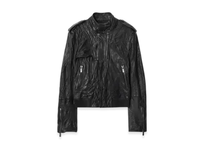 Burberry Leather Biker Jacket "Black"