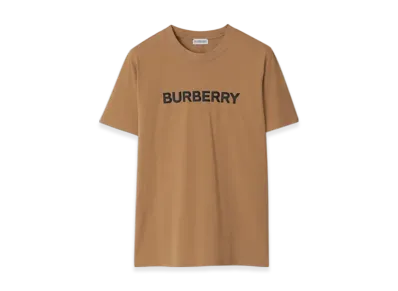 Burberry Logo Cotton T-shirt "Camel"