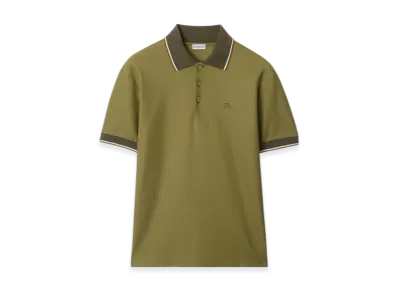 Burberry Logo Collar Cotton Polo Shirt "Estate"