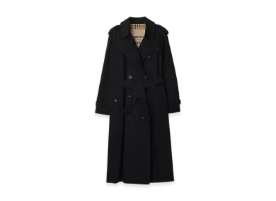 Burberry Long Waterloo Heritage Trench Coat "Black"