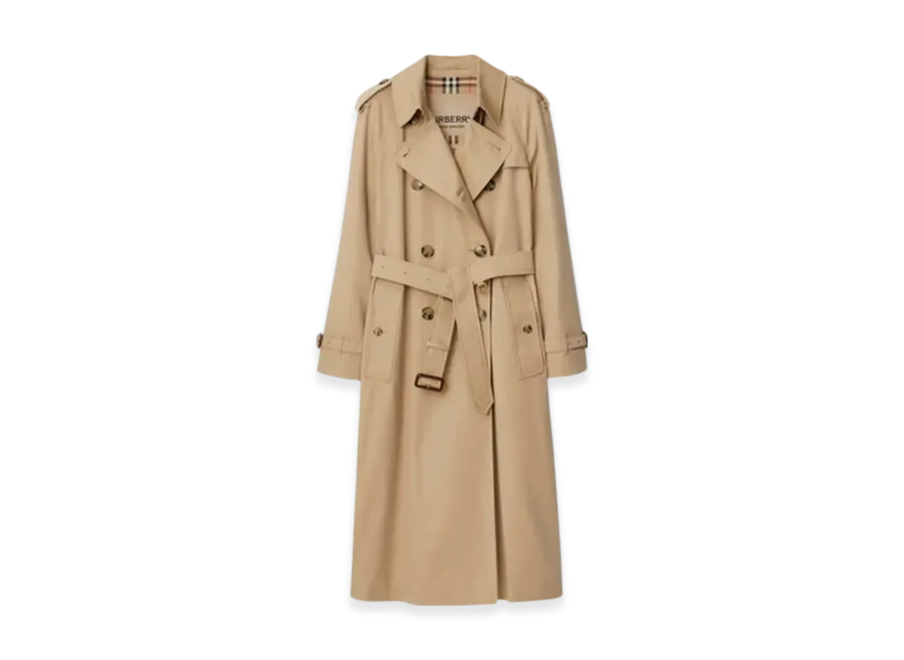 Burberry Long Waterloo Heritage Trench Coat "Honey"