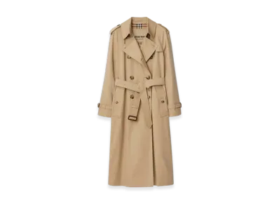 Burberry Long Waterloo Heritage Trench Coat "Honey"