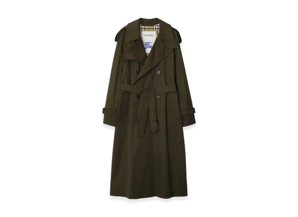Burberry Long Castleford Trench Coat "Juniper"