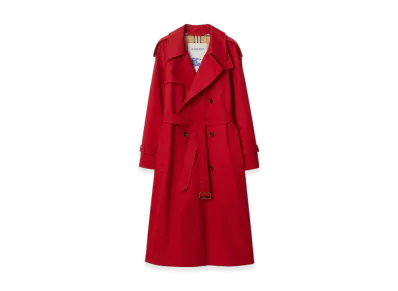 Burberry Long Castleford Trench Coat "Currant"