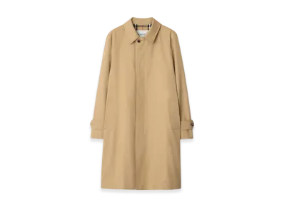 Burberry Long Gabardine Car Coat "Flax"