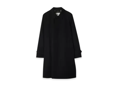 Burberry Long Gabardine Car Coat "Black"