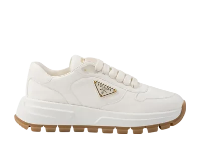 PRADA Women's Prax 01 Leather Sneakers "Ivory"