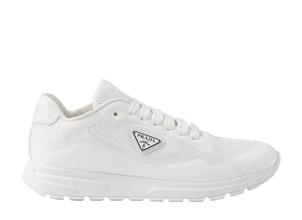 プラダ ウィメンズ Prax 2.0 ファブリックxメッシュ スニーカー "ホワイト"