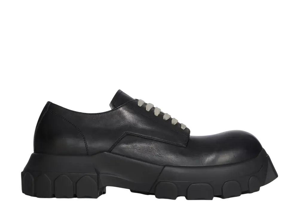 Rick Owens FW25 Concordians Laceup Bozo Tractor "Black/Black"