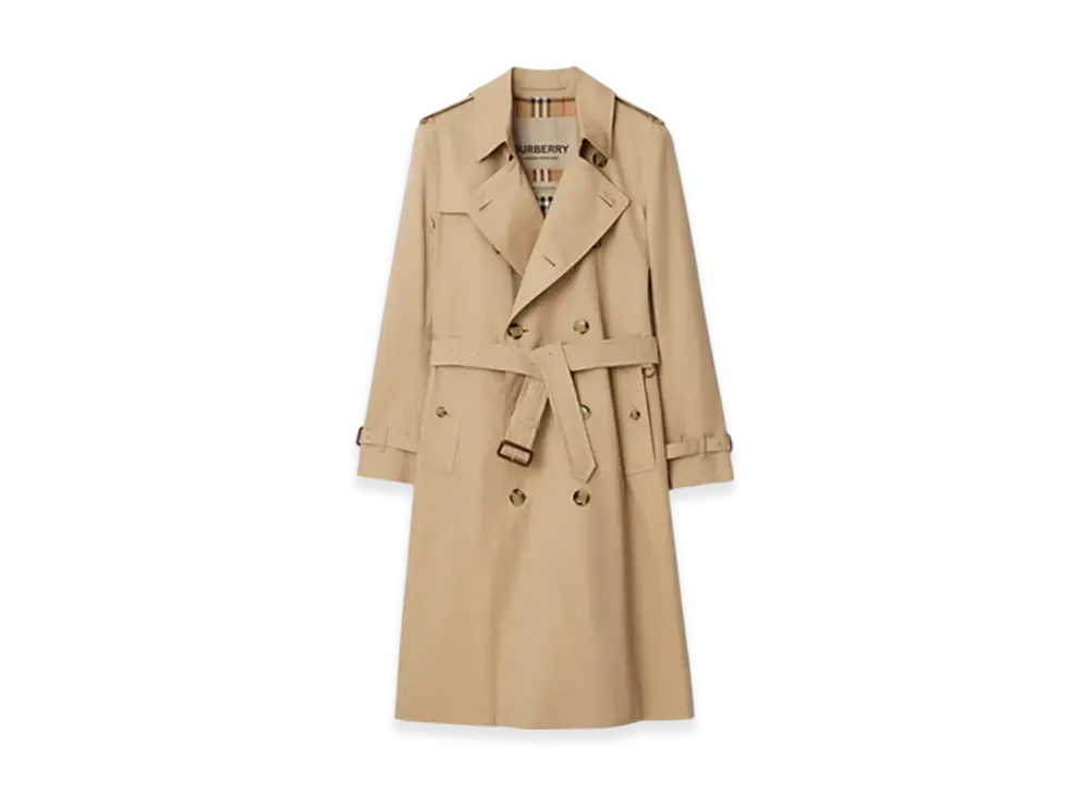 Burberry Long Kensington Heritage Trench Coat "Honey"