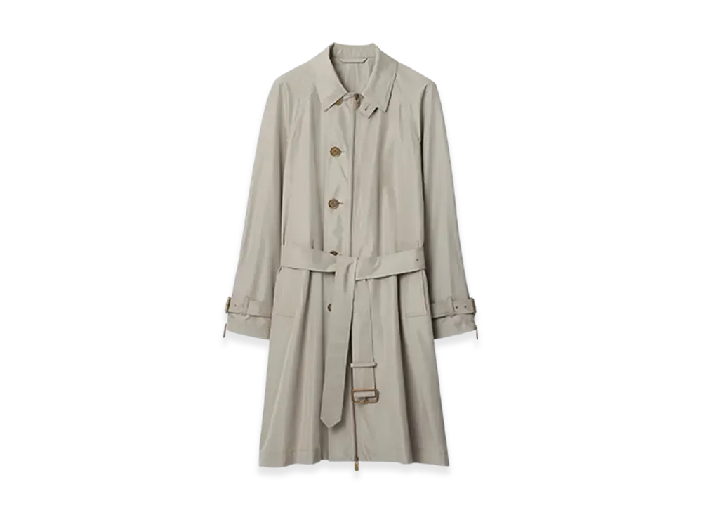 Burberry Long Silk Car Coat "Castle"