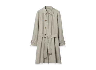 Burberry Long Silk Car Coat "Castle"