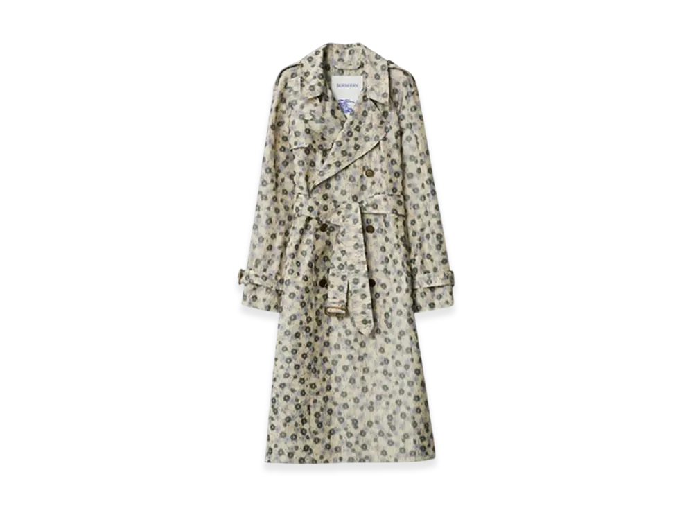 Burberry Long Daisy Lightweight Trench Coat "Eccles"