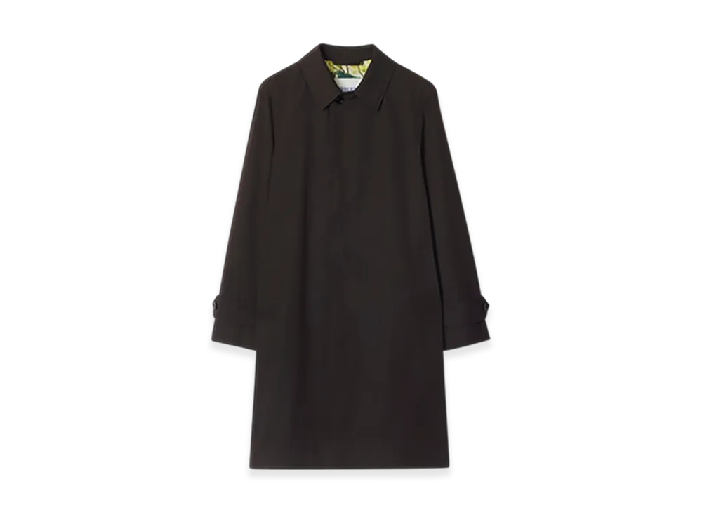 Burberry Long Highgrove Gabardine Car Coat "Cog"