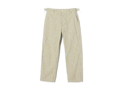 ENGINEERED GARMENTS Workaday Fatigue Pant - Cotton Seersucker "Navy/Natural"