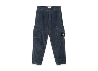 Stone Island 32611 Corduroy 400 TC Cargo Pants Loose Fit "Grey"