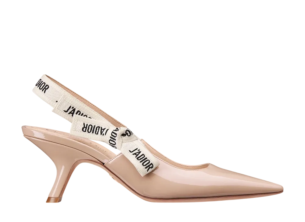 ディオール ウィメンズ ジャドール スリングバックパンプス パテントカーフスキン "ヌード"