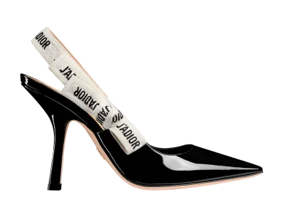 Dior Women's J'Adior Slingback Pumps Patent Calfskin "Black"