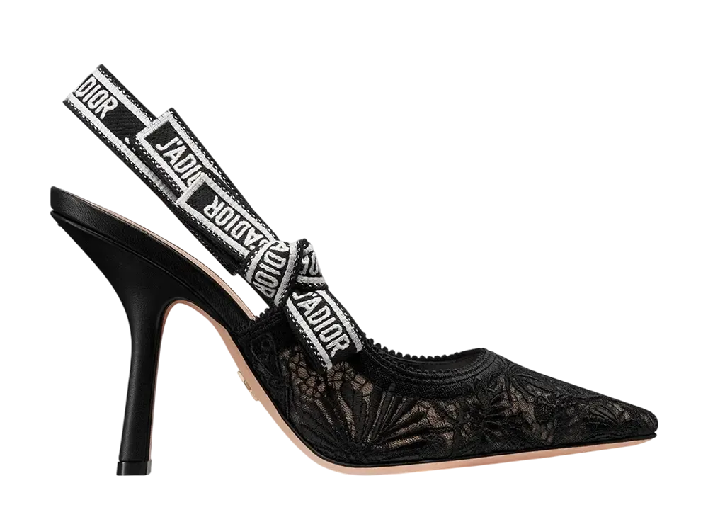 ディオール ウィメンズ ジャドール スリングバックパンプス ディオール シャルドン エンブロイダリー メッシュ "ブラック"