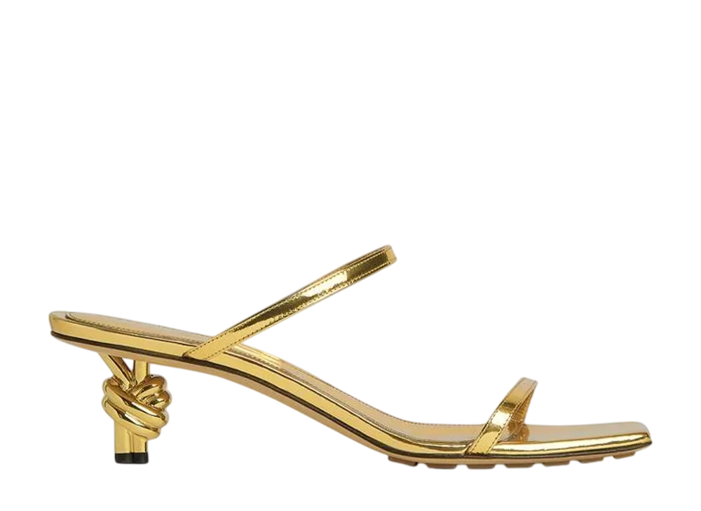 ボッテガヴェネタ ウィメンズ ノット ミュール "ゴールド"