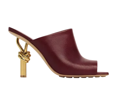 Bottega Veneta Women's Knot Mule "Merlot"