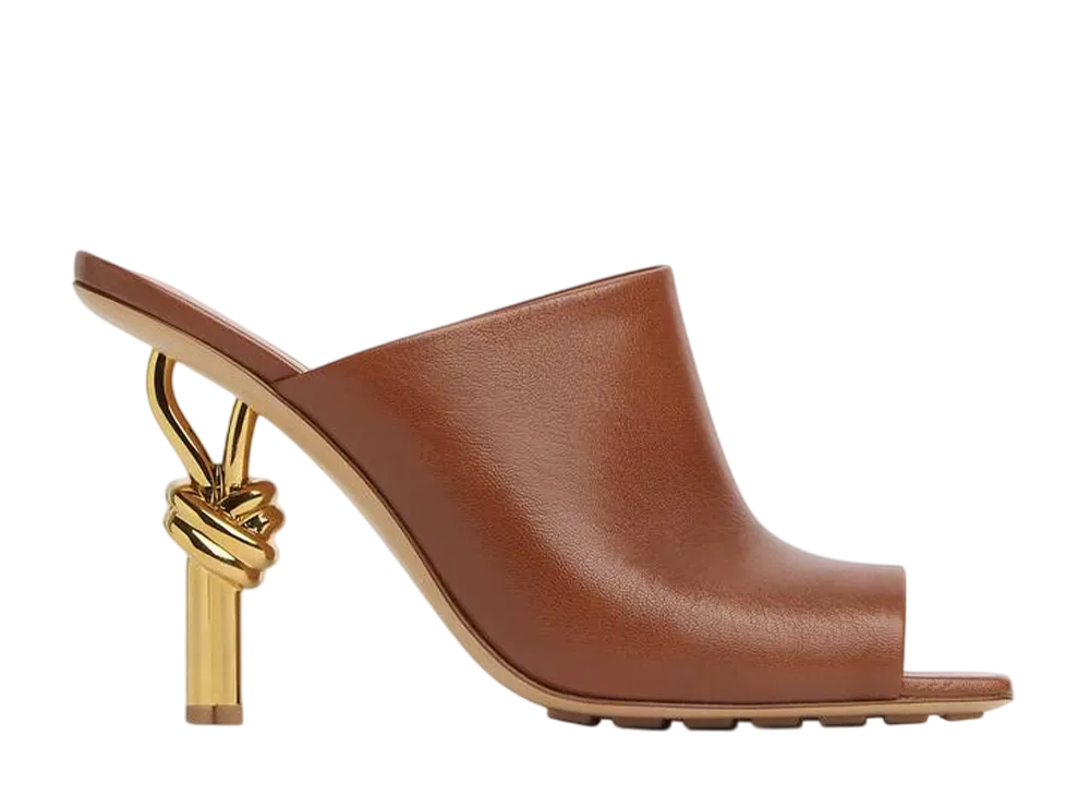 ボッテガヴェネタ ウィメンズ ノット ミュール "ブラウンシュガー"