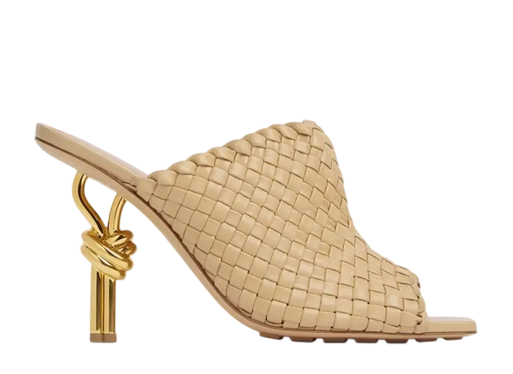 ボッテガヴェネタ ウィメンズ ノット ミュール "ケーンシュガー"