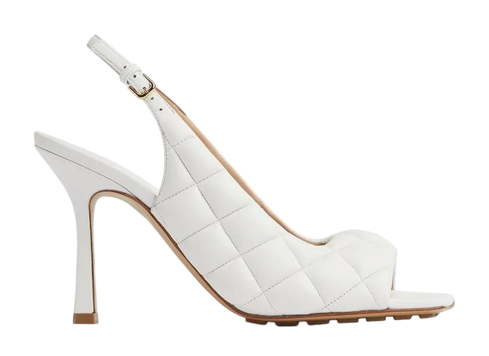 ボッテガヴェネタ ウィメンズ パデッド スリングバック サンダル "オプティックホワイト"