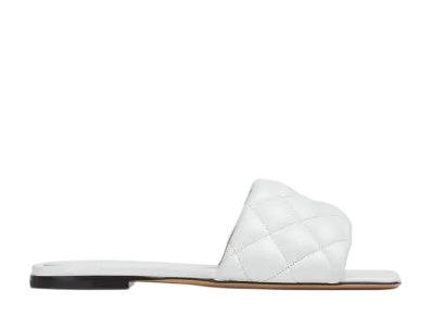 Bottega Veneta Women's Padded Flat Sandal "Optic White"