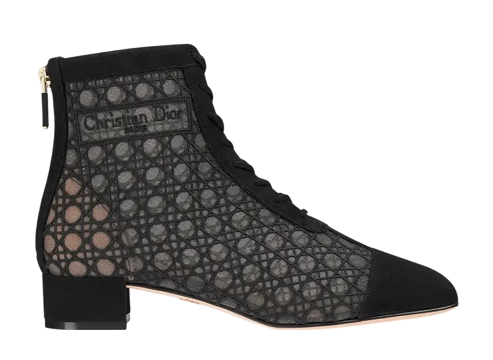 Dior Women's Naughtily-D Heel Short Boots Cannage