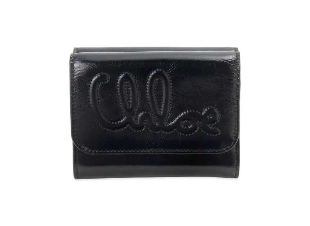 Chloe Tri Fold Wallet "Black"