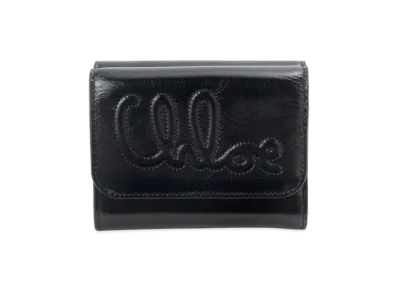 Chloe Tri Fold Wallet "Black"