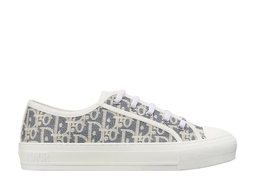 Dior Women's Walk'n'Dior Sneaker Dior Oblique Embroidered Cotton "Chambray Blue"