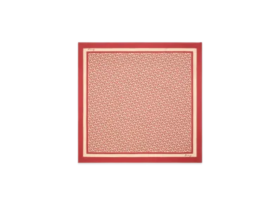 Burberry B Charm Silk Scarf "Geranium"