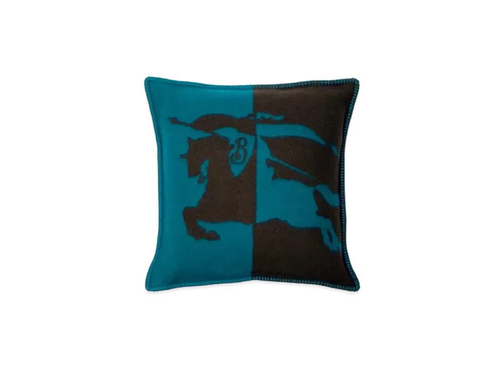 Burberry EKD Wool Cushion "Kingfisher/Snug"