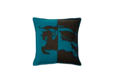 Burberry EKD Wool Cushion "Kingfisher/Snug"