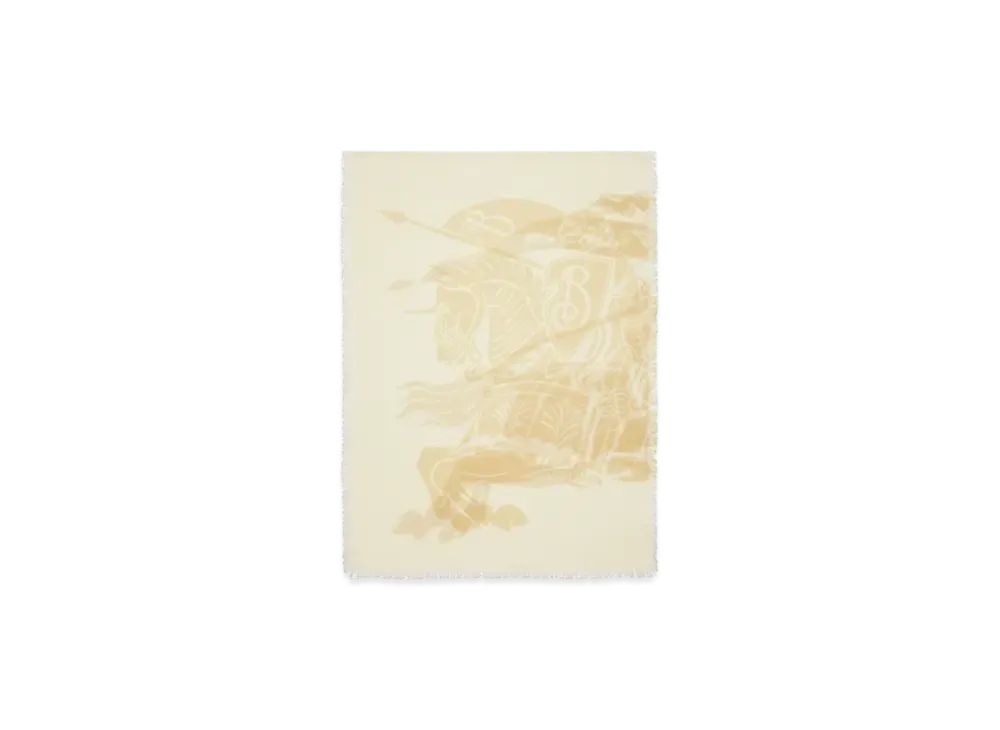 Burberry EKD Wool Scarf "Cotton"