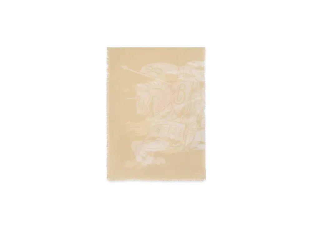 Burberry EKD Wool Scarf "Sand"