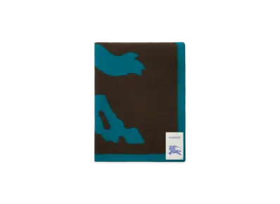 Burberry EKD Wool Blanket "Kingfisher/Snug"