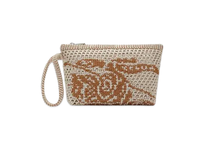 Burberry EKD Crochet Pouch "White/Sand"