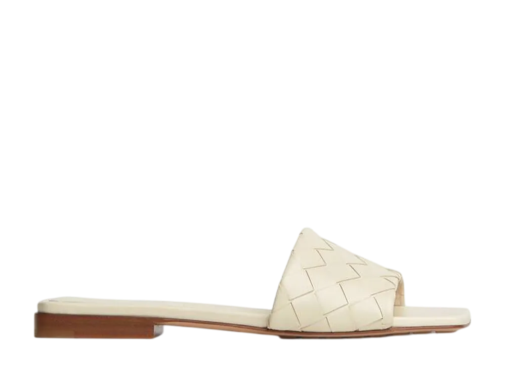 ボッテガヴェネタ ウィメンズ パルコ フラット ミュール "シーソルト"