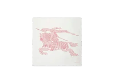Burberry EKD Silk Blend Scarf "Cameo"